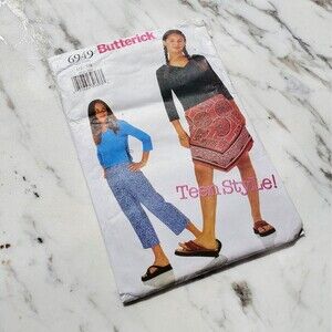 2000s Juniors Top, Skirt and Pants Sewing Pattern